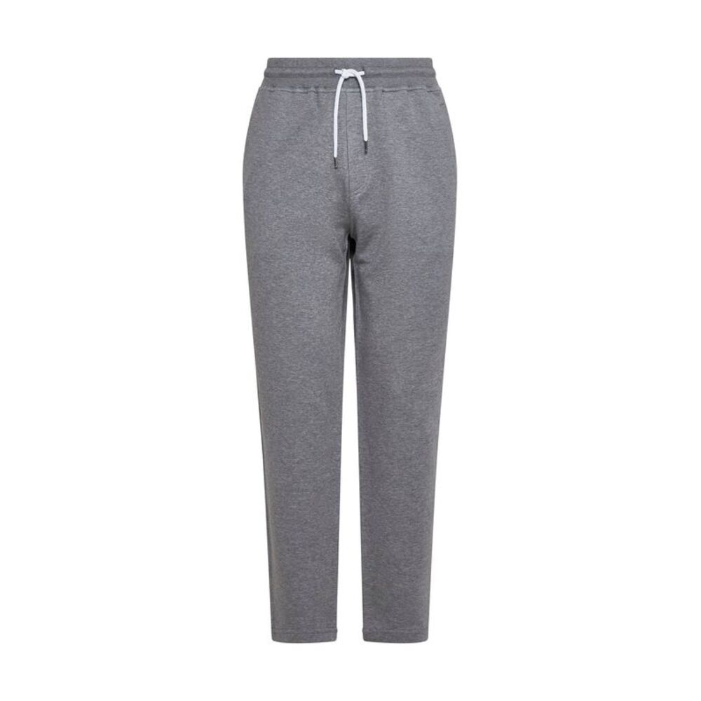 Brunello Cucinelli Men Dark Grey Fleece Jogging Trousers